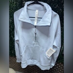 Lululemon Scuba Oversized Funnel-Neck Half Zip *Long - Starch Blue/Mirror Silver